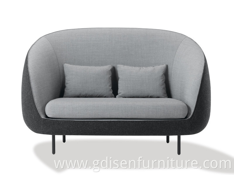 Modern Design Wood Frame and Powder Coated Leg Haiku 2-Seater Sofa living room sofas for Living Room Furniture